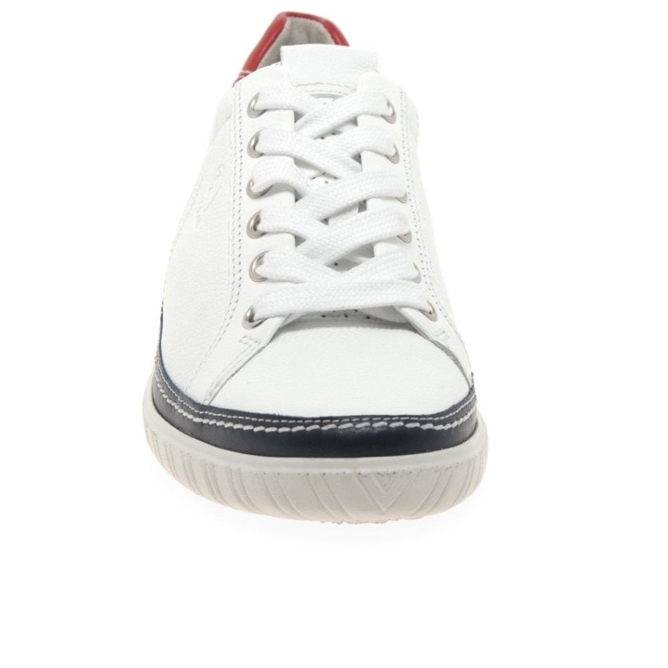 Baskets Larges Femme Amulet Blanc/bleu Marine/rouge Gabor | Exclusif